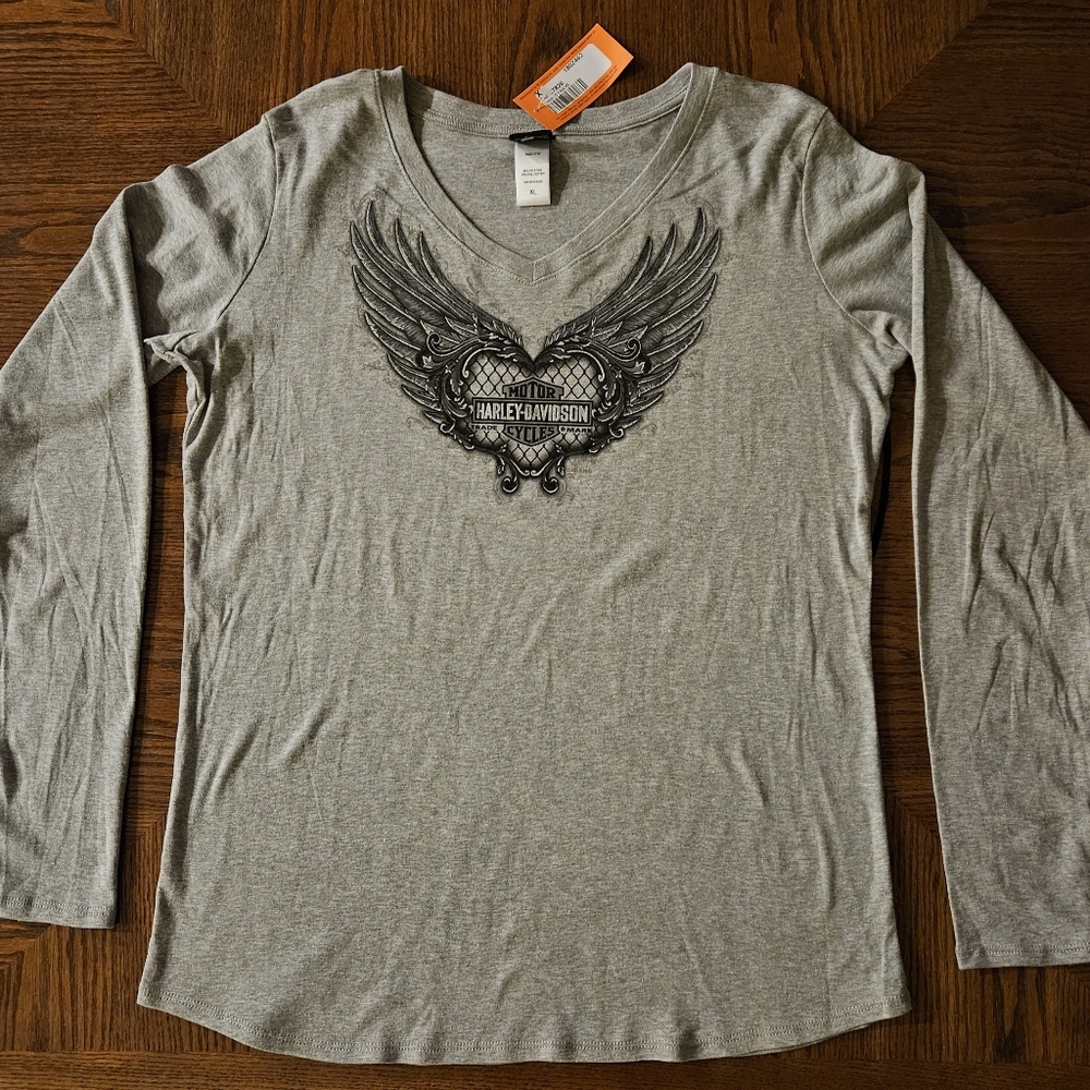 NWT - Harley Davidson Long Sleeve Tshirt - Womens XL